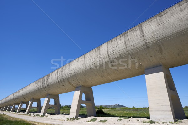 Irrigatie kanaal reusachtig beton technologie Stockfoto © pedrosala