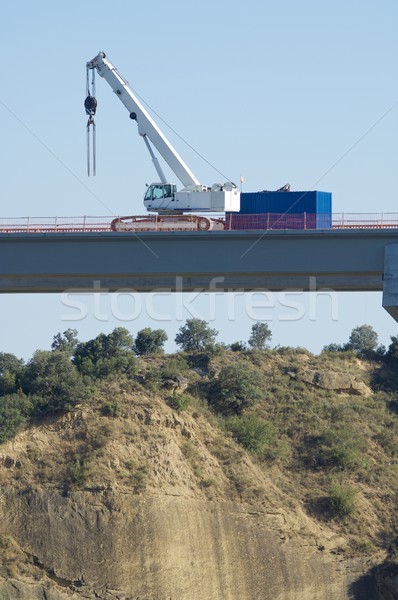 Bouw reusachtig beton brug hemel gebouw Stockfoto © pedrosala