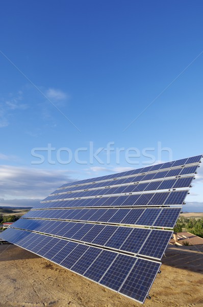 Güneş enerjisi dev yenilenebilir elektrik enerji Stok fotoğraf © pedrosala