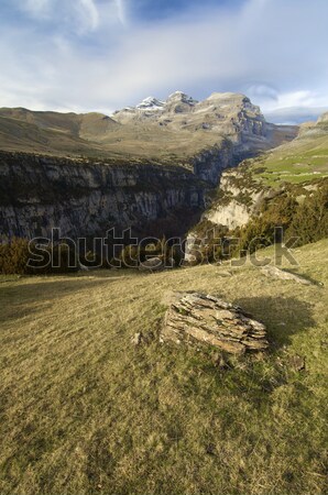 Landscape of high mountain Stock photo © pedrosala
