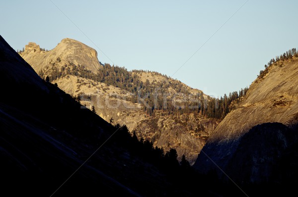 Stockfoto: Yosemite · bergen · yosemite · national · park · Californië · Verenigde · Staten · zonsondergang