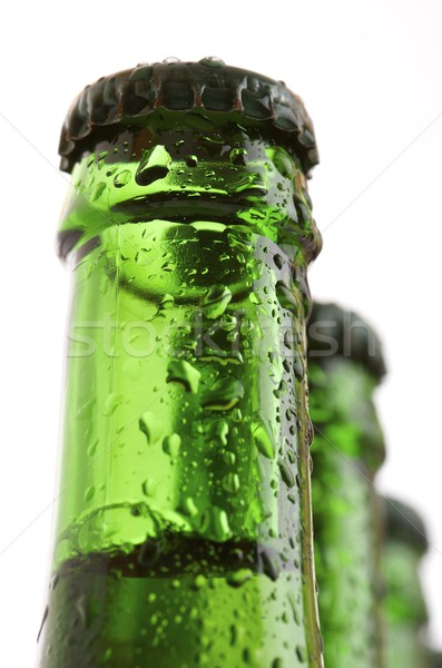 Stok fotoğraf: Bira · yeşil · şişeler · parti · soyut · ışık