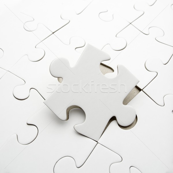 Puzzle közelkép darabok üzlet háttér kérdés Stock fotó © pedrosala