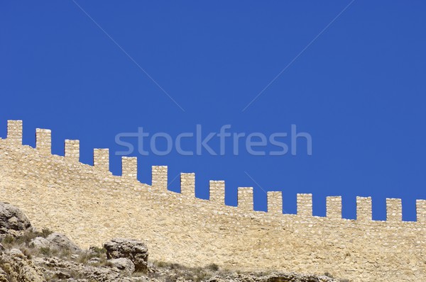 Medieval stone wall Stock photo © pedrosala