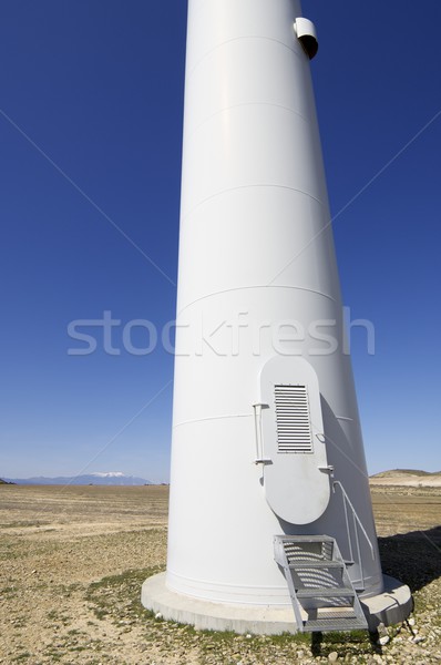 двери парадная дверь современных Windmill небе технологий Сток-фото © pedrosala