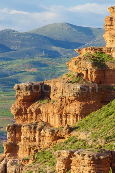 Stok fotoğraf: çamur · dağlar · İspanya · gökyüzü · doğa · manzara