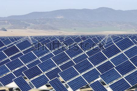 Güneş enerjisi fotovoltaik yenilenebilir elektrik üretim teknoloji Stok fotoğraf © pedrosala