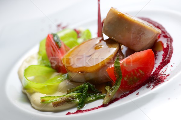 Chicken with beets Stock photo © pedrosala
