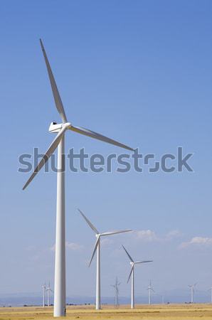 Viento energía eléctrica poder producción hierba Foto stock © pedrosala