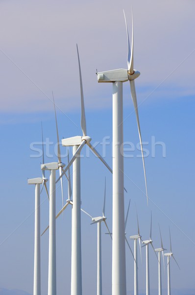 Wind energie elektrische macht productie hemel Stockfoto © pedrosala