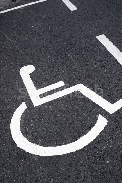 Stockfoto: Parkeren · plaats · gehandicapten · mensen · weg · achtergrond