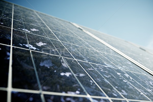 Güneş enerjisi detay fotovoltaik panel yenilenebilir elektrik Stok fotoğraf © pedrosala