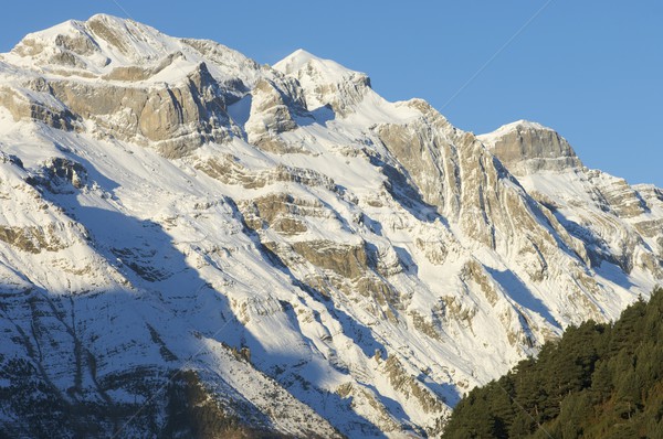 Gündoğumu kış park dağlar gün batımı manzara Stok fotoğraf © pedrosala