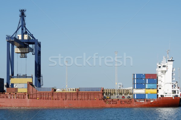 Porta cargueiro andaluzia Espanha mar indústria Foto stock © pedrosala