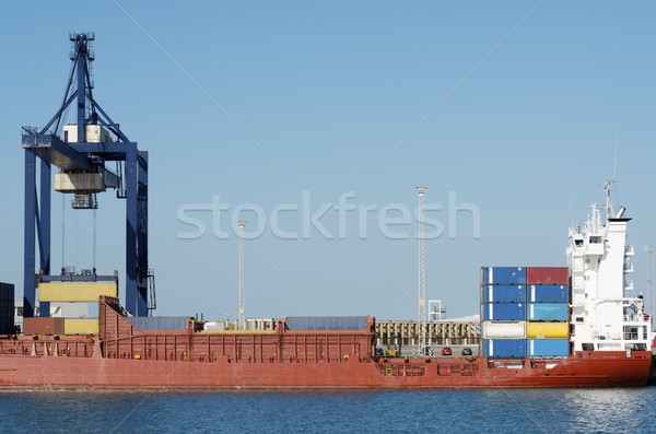 Porta nave da carico andalusia Spagna mare industria Foto d'archivio © pedrosala