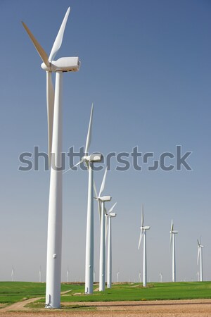 Szél energia elektromos erő gyártás mező Stock fotó © pedrosala