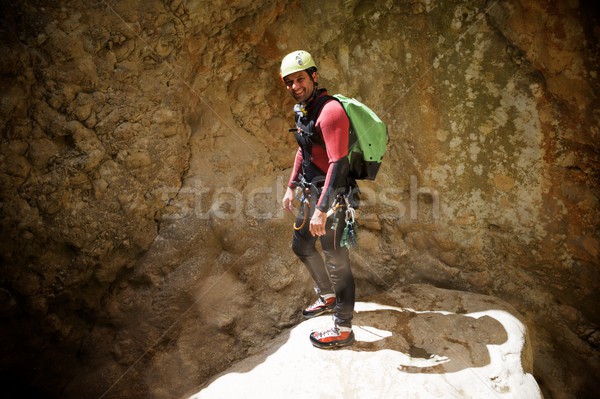 Stock photo: Canyoning in Spain