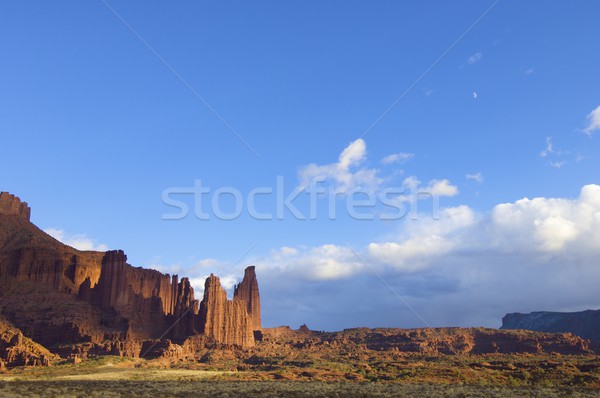 Stock fotó: Halász · torony · tájkép · tornyok · sivatag · Utah