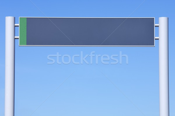 Szary podpisania prostokątny Błękitne niebo działalności Zdjęcia stock © pedrosala