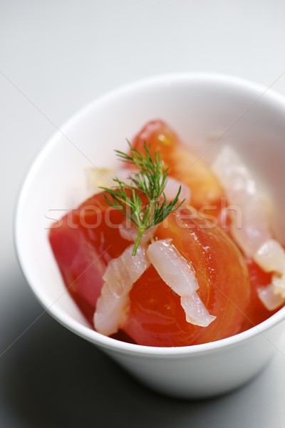 Tomato and cod Stock photo © pedrosala