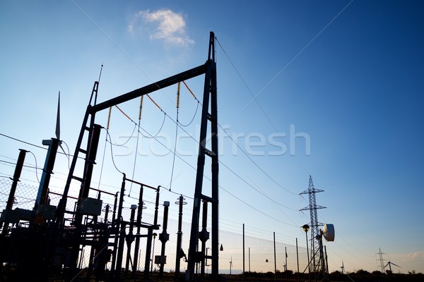 Electrical substation Stock photo © pedrosala