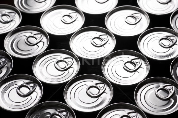 Cans close up Stock photo © pedrosala