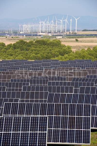 énergies renouvelables photovoltaïque énergie production nature technologie [[stock_photo]] © pedrosala