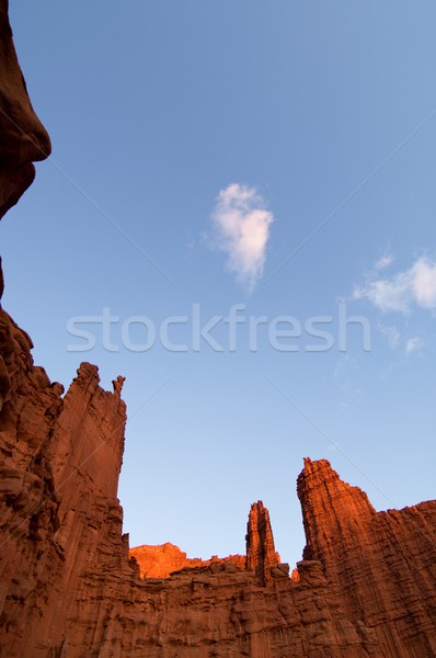 Zdjęcia stock: Rybak · wieża · krajobraz · pustyni · niebo