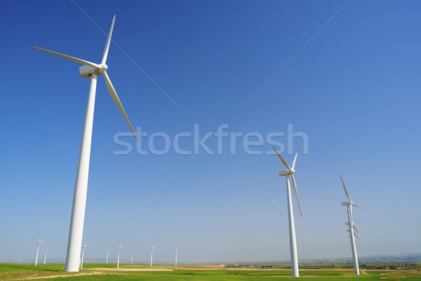 Szél energia elektromos erő gyártás zöld Stock fotó © pedrosala