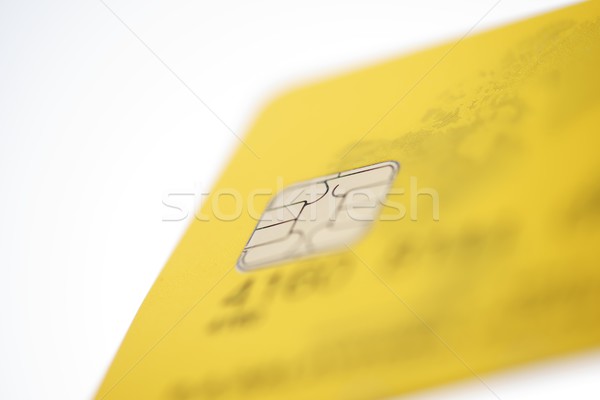 [[stock_photo]]: Puce · détail · carte · de · crédit · or · technologie · fond