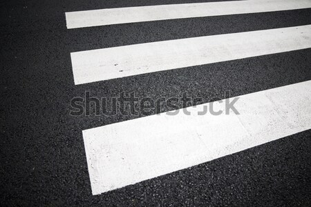 Stock fotó: Zebra · út · utca · kereszt · autópálya · forgalom