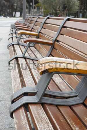 木 長凳 冒號 馬德里 西班牙 背景 商業照片 © pedrosala