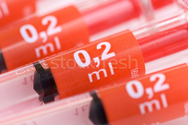 detail of red needles Stock photo © pedrosala