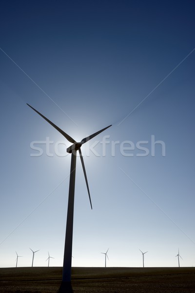 Сток-фото: ветер · энергии · возобновляемый · электрических · производства · технологий