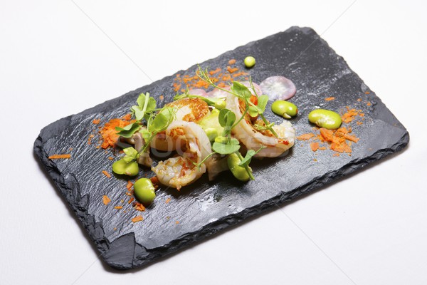 Porcelet crevettes alimentaire poissons cuisine restaurant Photo stock © pedrosala