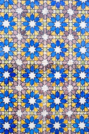 Gefliesten Wand Lissabon Portugal Textur Design Stock foto © pedrosala