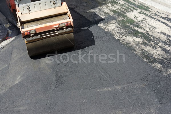 Lavoro pesante vibrazioni asfalto marciapiede città Foto d'archivio © pedrosala
