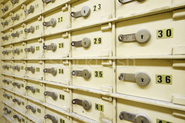 Veilig groep oude bank geld Stockfoto © pedrosala