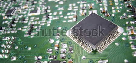 Integrate circuit cip ştiinţă industrial Imagine de stoc © pedrosala
