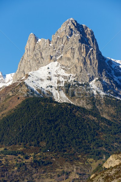 Valle montagna inverno blu Europa Foto d'archivio © pedrosala