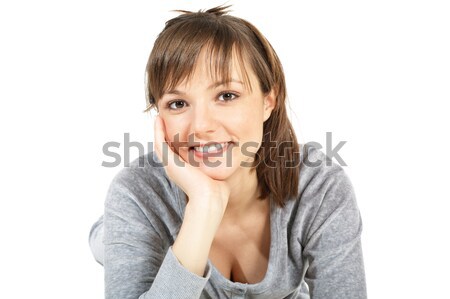 Beautiful young woman in sport suite Stock photo © pekour