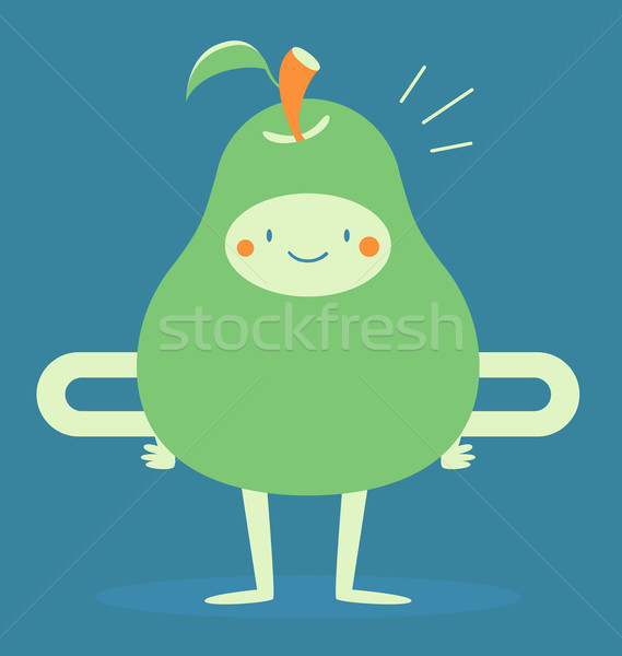 Happy Pear Smiling Stock photo © penguinline