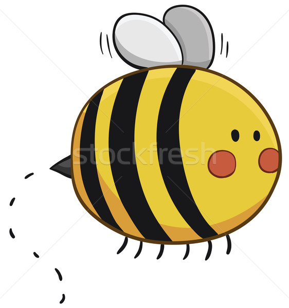 Cute · ape · battenti · cartoon · ali · insetti - illustrazione vettoriale  © penguinline (#3911144)