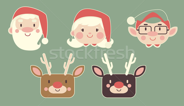 Christmas Icon Set Stock photo © penguinline