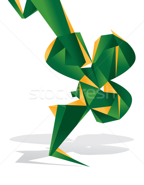 Irlandais design illustration orange vert résumé Photo stock © penivajz
