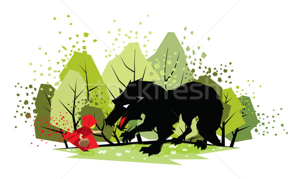 Little red riding hood Stock photo © penivajz