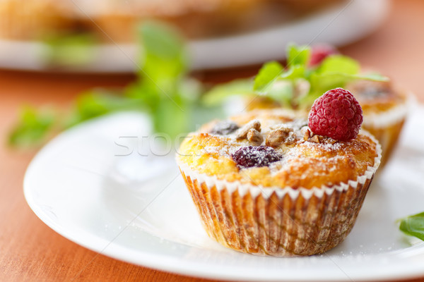 Cheese Muffins with berries Stock photo © Peredniankina