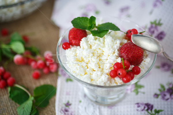 sweet curd with berries Stock photo © Peredniankina