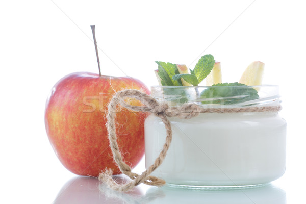 home sweet yogurt with apples Stock photo © Peredniankina