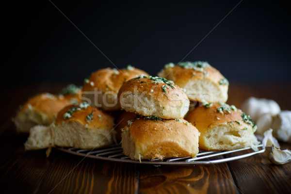 Luxuriante maison ail alimentaire fond cuisine [[stock_photo]] © Peredniankina